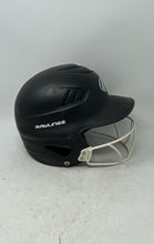 Load image into Gallery viewer, Rawlings Unisex Kids RCFH Black MLB Logo Face Guard Baseball Helmet Size 6.5-7.5
