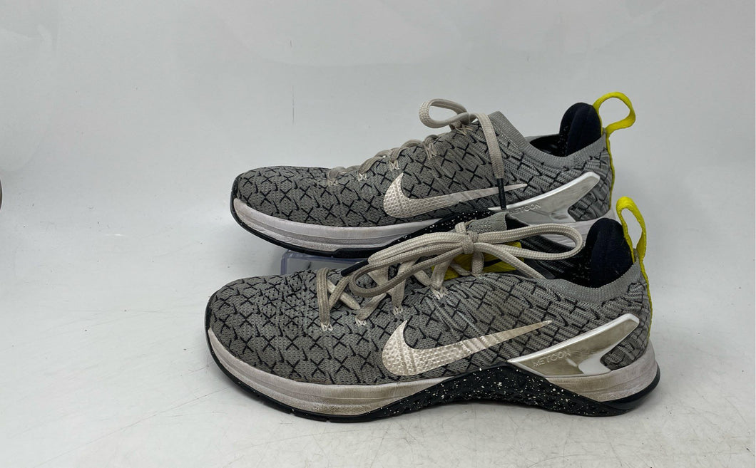 Nike Mens Metcon DSX Gray Black White Low Top Lace-Up Sneaker Shoes Size 8