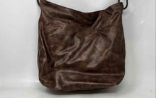 Load image into Gallery viewer, Braciano Womens Brown Leather Inner Pockets Bottom Studs Shoulder Handbag

