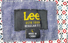 Load image into Gallery viewer, Lee Mens Multicolor Regular Fit Long Sleeve Collared Pockets Button-Up Shirt L
