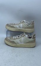 Load image into Gallery viewer, Veja Womens V-90 Beige Leather Lace-Up Round Toe Low Top Sneaker Shoes Size 8
