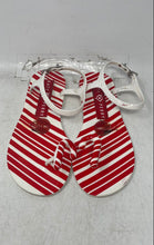 Load image into Gallery viewer, Katy Perry Womens The Geli White Red Christmas Flat Ankle Strap Sandals Size 7
