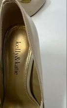 Load image into Gallery viewer, Kelly &amp; Katie Womens Caris Beige Round Toe Buckle High Pump Heels Size 6
