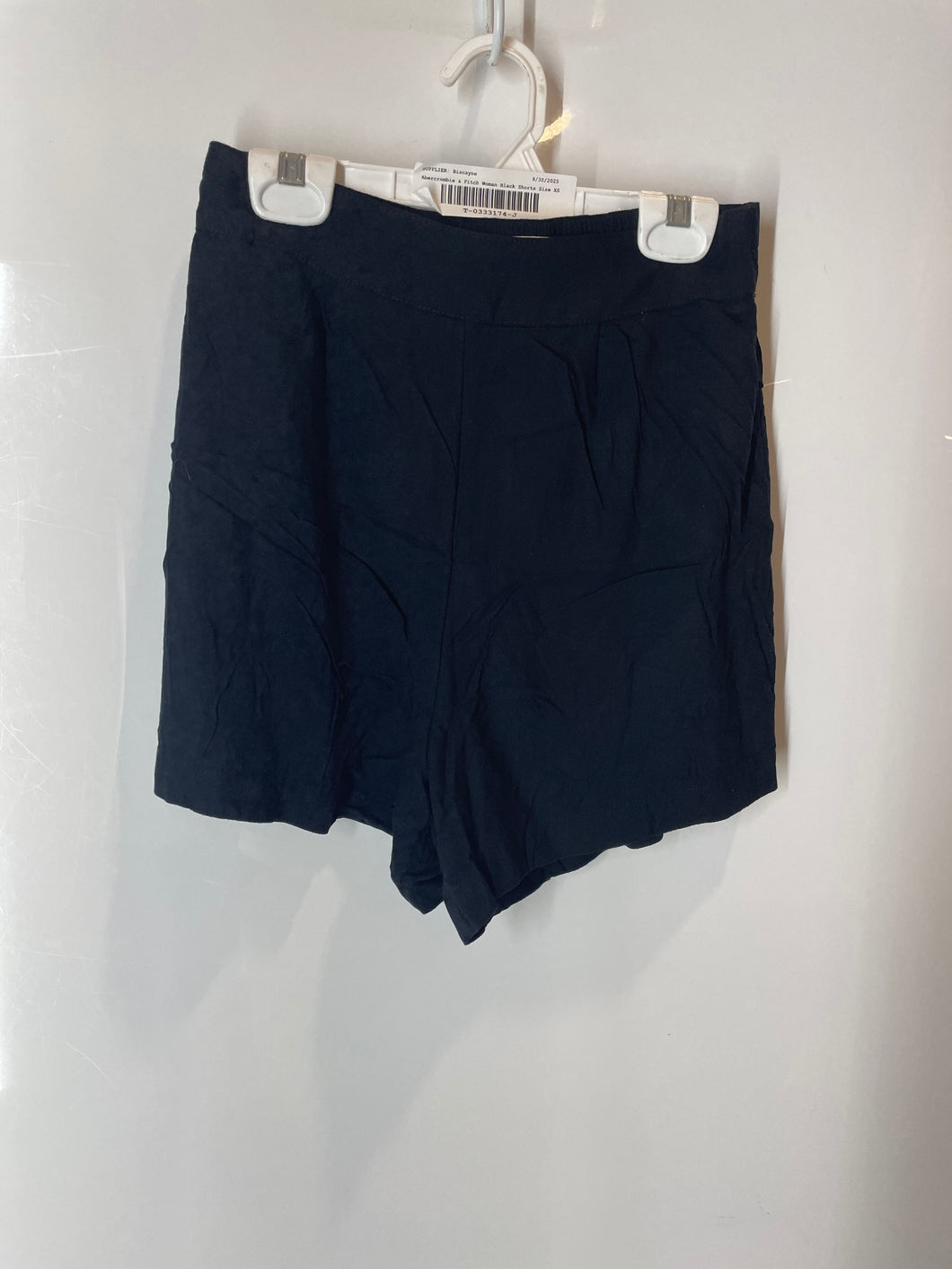 Abercrombie & Fitch Womens Black High Waist Pull-On Hot Pants Shorts Size XS