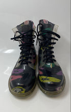 Load image into Gallery viewer, Diviana Womens Almah Multicolor Round Toe Lace-Up Ankle Rain Boots Size 11
