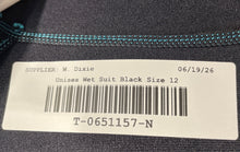 Load image into Gallery viewer, Seaskin Unisex Black Blue Short Sleeve Zip Front One-Piece Wetsuit Size 12
