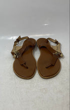 Load image into Gallery viewer, Michael Kors Womens Suki Brown Leather Open Toe Flat Thong Sandals Size 6.5 M

