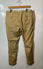 Load image into Gallery viewer, Authentic Burberry Mens Beige Flat Front Chino Pants Size EUR 50 Dirty
