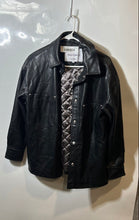 Load image into Gallery viewer, Juicy Couture Womens Black Long Sleeve Collared Snap Front Shirt Jacket Size XS
