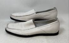 Load image into Gallery viewer, Stacy Adams Mens White Leather Square Toe Slip-On Loafer Shoes Size 13
