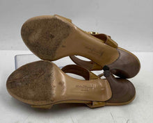 Load image into Gallery viewer, Authentic Salvatore Ferragamo Womens Lou Beige Slingback Sandals Size 7B Damaged
