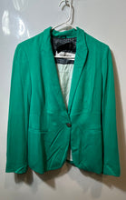 Load image into Gallery viewer, Zara Basic Womens Green Long Sleeve Single-Breasted One Button Blazer Size Small
