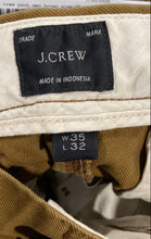 Load image into Gallery viewer, J.Crew Mens Brown Slash Pockets Straight Leg Chino Pants Size 35x32
