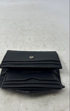 Load image into Gallery viewer, Michael Kors Womens Black Leather Credit Card Slots Envelope Wallet
