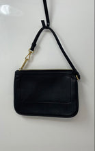 Load image into Gallery viewer, Calvin Klein Womens Black Leather Card Slots Detachable Strap Wristlet Wallet
