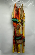 Load image into Gallery viewer, Zara Womens Multicolor Sleeveless Halter Neck Tie A-Line Dress Size Large

