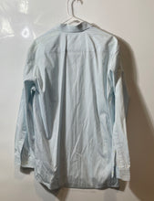 Load image into Gallery viewer, Hugo Boss Mens Blue Striped Long Sleeve Collared Dress Shirt Size 16.5 32/33 42
