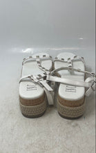 Load image into Gallery viewer, INC International Concepts Womens Silvana White Studded T-Strap Sandals Sz 8.5M
