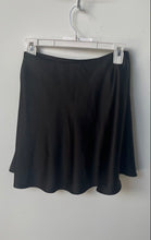 Load image into Gallery viewer, Forever 21 Womens Black Flat Front Drape A-Line Skirt Size Medium
