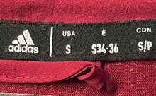 Load image into Gallery viewer, Adidas Mens Maroon Long Sleeve Pockets 1/4 Zip Windbreaker Jacket Size Small
