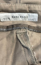 Load image into Gallery viewer, Zara Basic Womens Brown Flat Front Pockets Straight Leg Dress Pants Size 4

