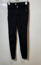 Load image into Gallery viewer, Zara Womens Black Denim Dark Wash Stretch Five-Pocket Skinny Leg Jeans Size 4

