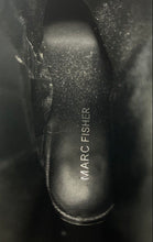 Load image into Gallery viewer, Marc Fisher Womens Lysia Black Leather Side Zip Ankle Booties Size 8.5M
