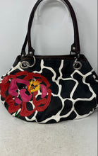 Load image into Gallery viewer, Bueno Womens Multicolor Floral Double Handle Inner Pocket Lined Shoulder Bag
