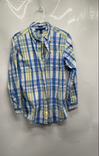 Load image into Gallery viewer, Tommy Hilfiger Boys Blue Multiple Plaid Long Sleeve Button-Up Shirt Size XL
