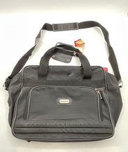 Load image into Gallery viewer, Skyline Unisex Black Outer Pocket Zipper Shoulder Strap Luggage Bag With Tag
