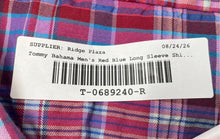 Load image into Gallery viewer, Tommy Bahama Mens Red Blue Plaid Long Sleeve Collared Button-Up Shirt Size XXL
