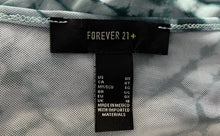 Load image into Gallery viewer, Forever 21 Womens Green White Tie Dye Long Sleeve Pullover Mini Dress Size 0X
