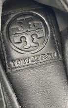 Load image into Gallery viewer, Authentic Tory Burch Womens Black Slip-On Ballet Flats Size 6.5M Damaged
