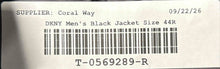 Load image into Gallery viewer, DKNY Mens Black Long Sleeve Notch Lapel Single-Breasted Two-Button Blazer Sz 44R
