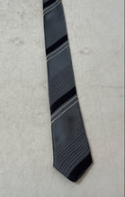 Load image into Gallery viewer, Hugo Boss Mens Multicolor Striped Silk Keeper Loop Adjustable Pointed Tie
