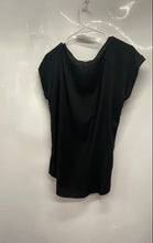 Load image into Gallery viewer, Express Womens Black Short Cuffed Sleeve V-Neck Pullover Blouse Top Size M
