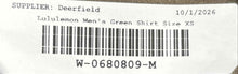 Load image into Gallery viewer, Lululemon Mens Green Short Sleeve Spread Collar Golf Polo Shirt Size XS
