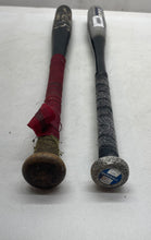 Load image into Gallery viewer, Lot Of 2 Pcs Louisville Slugger Black Silver-Tone Outdoor Game Baseball Bats

