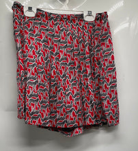 Load image into Gallery viewer, Zara Womens Red White Black Animal Print Side Zipper Mini Skirt Size XS
