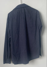 Load image into Gallery viewer, Lucky Brand Mens Blue Long Sleeve Slim Fit Dress Shirt Size L 16-16.5 34/35

