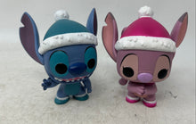 Load image into Gallery viewer, Lot Of 2 Pcs Funko Pop! Disney Stitch &amp; Angel Holiday Edition Vinyl Figure

