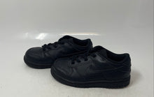 Load image into Gallery viewer, Nike Boys Dunk Low Black Leather Slip-On Low Top Sneaker Shoes Size 10C
