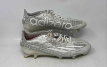Load image into Gallery viewer, Adidas Mens Adizero White Low Top Lace-Up Football Cleats Size 13
