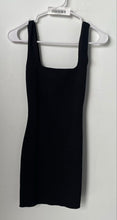 Load image into Gallery viewer, Zara Womens Black Sleeveless Square Neck Stretch Comfort Mini Dress Size S
