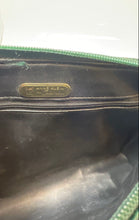 Load image into Gallery viewer, Anne Klein Womens Green Suede Leather Trim Inner Pocket Zip Top Crossbody Bag
