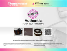 Load image into Gallery viewer, Authentic Furla Womens Brown Black Leopard Print Pony Hair Fashion Belt Size M
