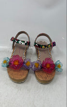 Load image into Gallery viewer, Betsey Johnson Womens Oakly Multicolor Ankle Strap Platform Sandals Size 3
