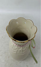 Load image into Gallery viewer, Lenox Cream Gold Trim Love Notes Porcelain Flower Bud Vase Collectible
