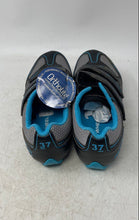 Load image into Gallery viewer, Flywheel Womens Fly Fierce Black Gray Blue Professional Cycling Shoes 37 W/Tag
