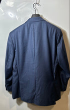 Load image into Gallery viewer, Calvin Klein Mens Blue Wool Slim Fit Notch Lapel Two-Button Blazer Jacket Sz 42R
